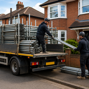Scaffolders at work
